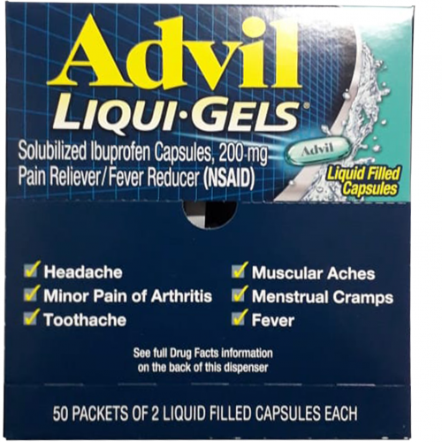Advil Liqui-Gels Pouch 50 X 2'S