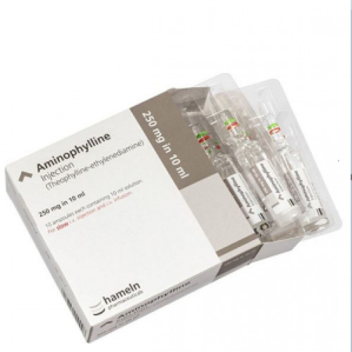 Aminophylline 250mg/10ml (25mg/ml) Solution For Injection 10ML Ampoules 10S