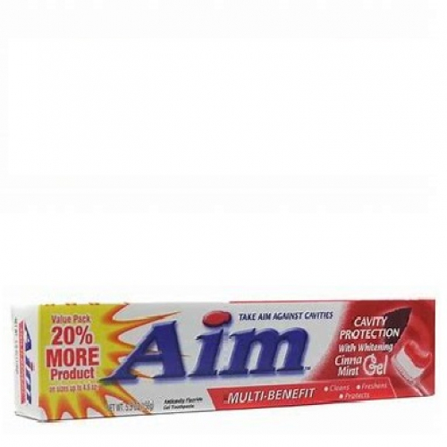 Aim Toothpaste Cavity Protection With Whitening (Cinnamint) 5.5OZ
