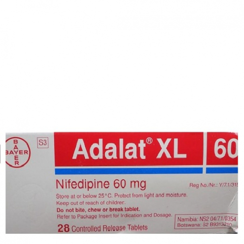 Adalat (Nifedipine) LA/OROS 60 mg Tablets 28S