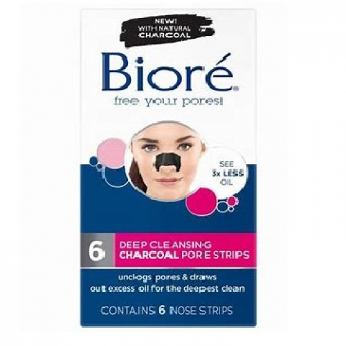 Biore Deep Cleansing Charcoal Pore Strips 6S