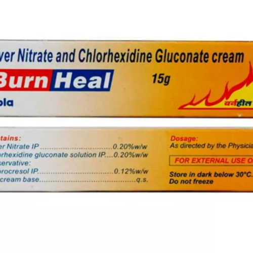 Burnheal (Chlorhexidine Gluconate & Silver Nitrate) Cream 15G - CIPLA