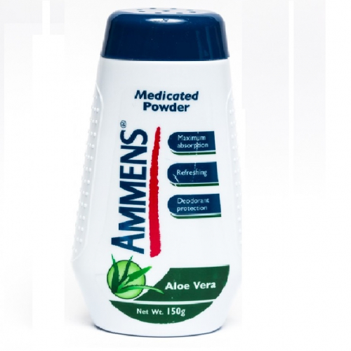 Ammens Medicated Powder Aloe Vera 150G