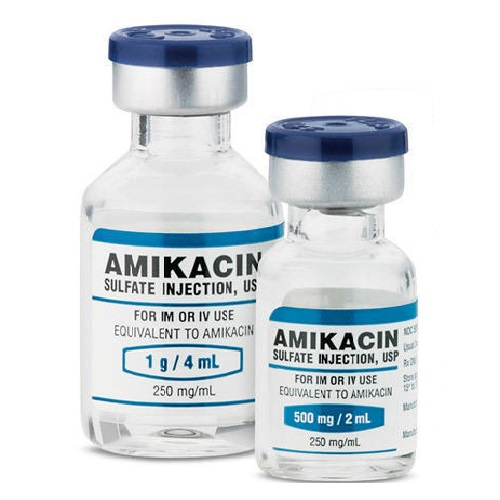 Amikacin 500mg/2ml (250mg/ml) Solution For Injection Vials 5S