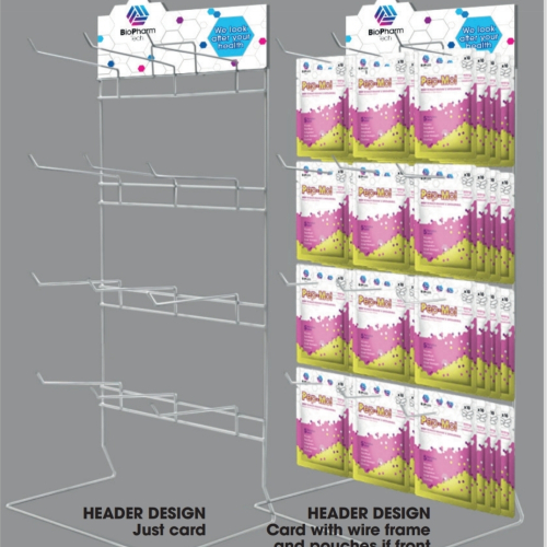 Counter Display Stand with Header Card