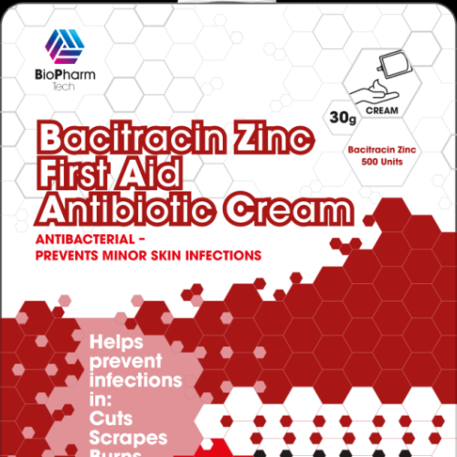 Bacitracin Zinc First Aid Antibiotic Cream 30g