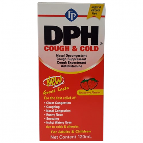 Adult's DPH Cough & Cold SAF 120ML