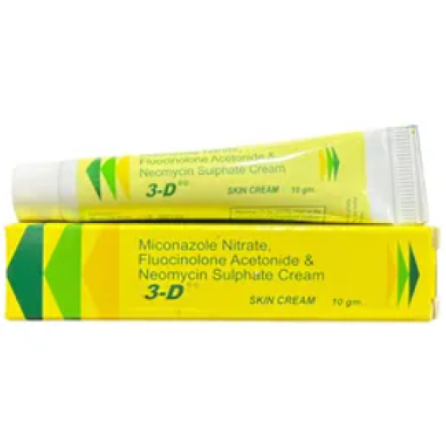 3-D (Miconazole +Fluocinolone) Cream 10G