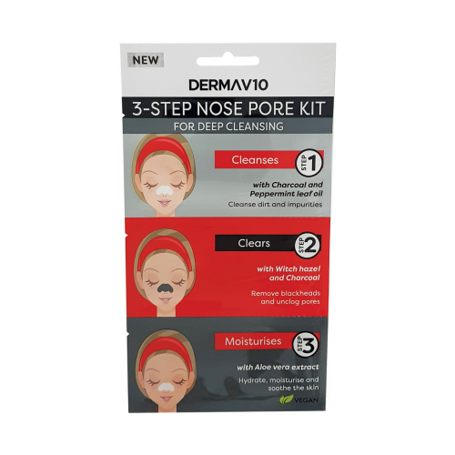 Derma V10 3 Step Nose Pore Kit 1S