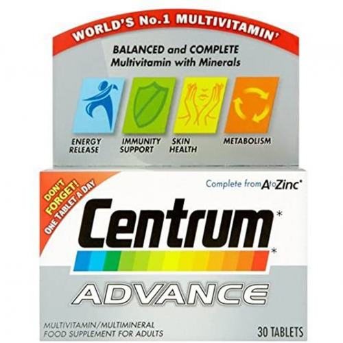Centrum Advance Multivitamins/Minerals Tablets 30S