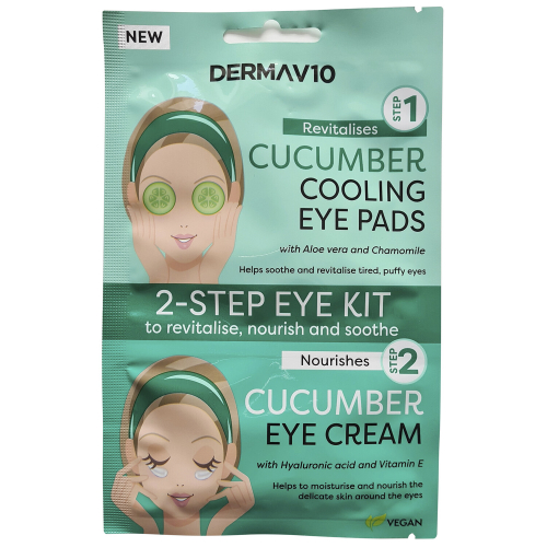 Derma V10 2 Step Eye Kit - Cucumber