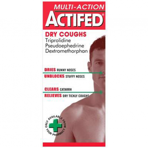 Actifed Multi Action Dry Cough Syrup 100ML
