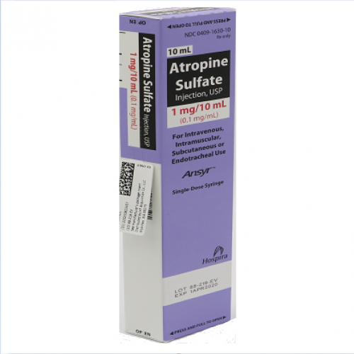 Atropine Sulfate 1mg/ml Solution For Injection 1ML Ampoules 10S