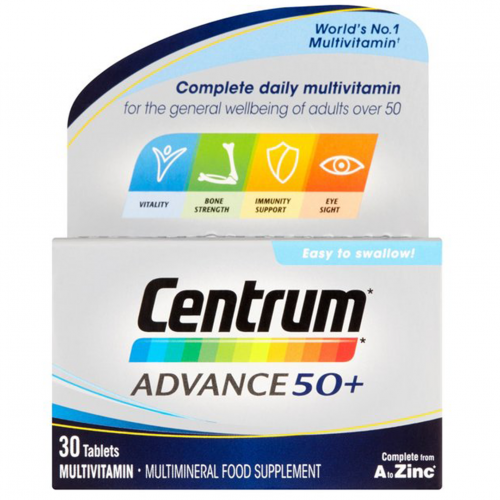 Centrum Advance 50+ Multivitamins/Minerals Tablets 30S