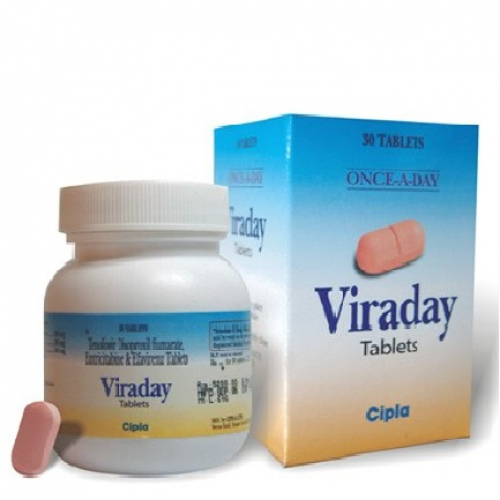 Viraday (Efavirenz 600mg +Emtricitabine 200mg + Tenofovir 300mg) Tablets 30S