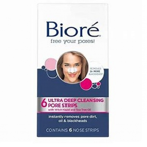 Biore Ultra Deep Cleansing Pore Strips with Witch Hazel and Tea Tree Oil 6S