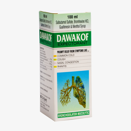 Dawakof (Salbutamol+Bromhexine+Guaiphenesin+Menthol) 100ML