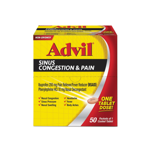 Advil Sinus Congestion & Pain 50's