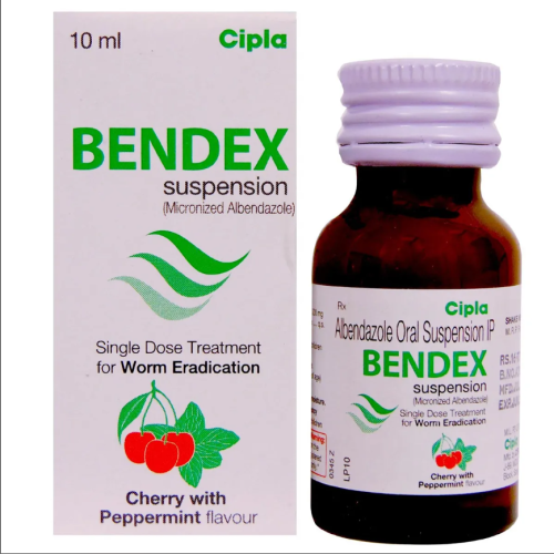 Bendex (Albendazole) Cherry & Peppermint Suspension 10ML - CIPLA