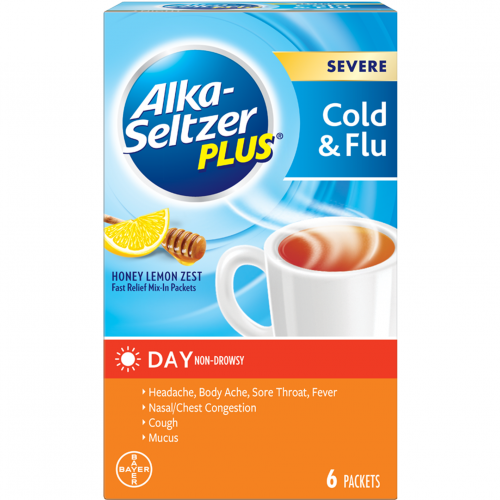 Alka-Seltzer Plus DAY Severe Cold + Flu Sachets 6'S