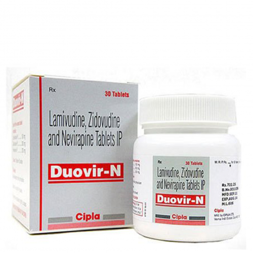 Duovir-N (Lamivudine 150mg + Zidovudine 300mg + Nevirapine 200mg) Tablets 30S
