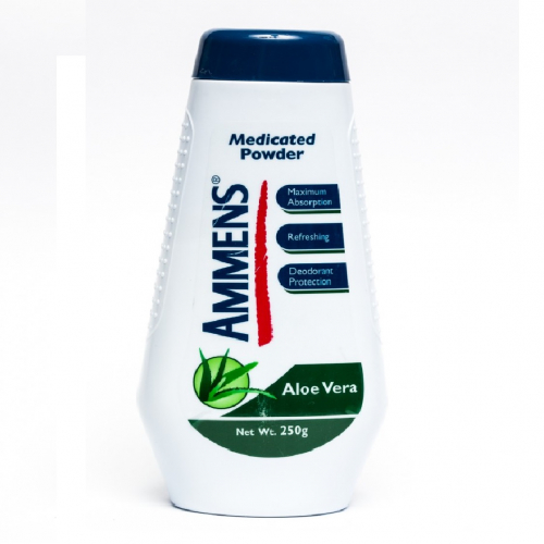 Ammens Medicated Powder Aloe Vera 250G