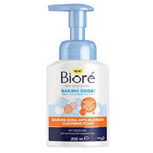 Biore Baking Soda Anti-Blemish Cleansing Foam with Salicylic Acid 200ML