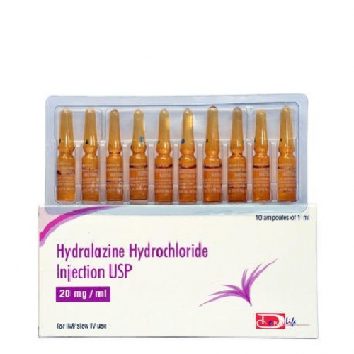 Apresoline (Hydralazine Hydrochloride) 20mg Powder For Solution For Injection Ampoules 5S