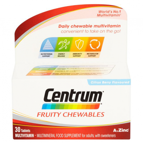 Centrum Fruity Chewables Multivitamin & Mineral Tablets 30S