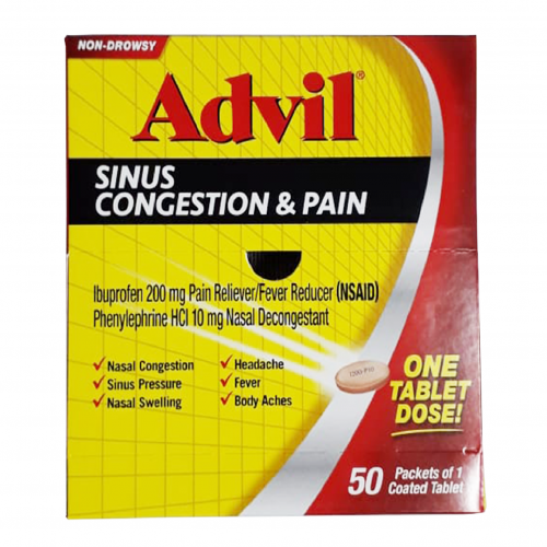 Advil Sinus Congestion & Pain Pouch 50 X 1'S