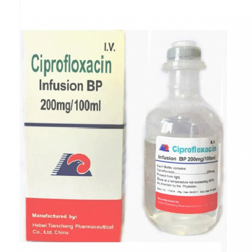 Ciprofloxacin 100mg/50ml (2mg/ml) Solution For Infusion Vials 1S