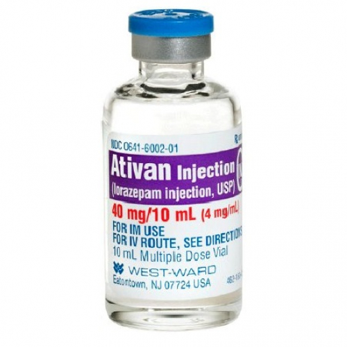 Ativan (Lorazepam) 4mg/ml Solution For Injection 1ML Ampoules 10S