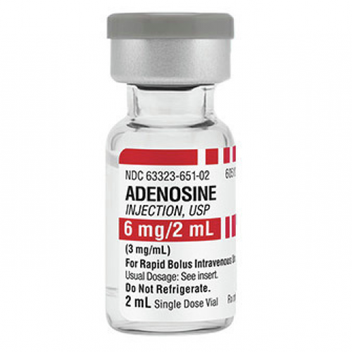 Adenosine 6mg/2ml (3mg/ml) Solution For Injection 2ML Vials 6S