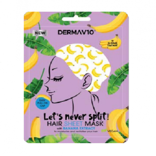 Derma V10 Banana Print Hair Sheet Mask