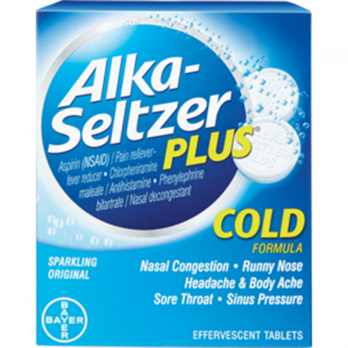 Alka-Seltzer Plus Cold Formula Pouch 50'S