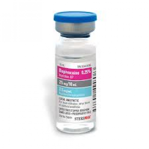 Bupivacaine Hydrochloride 0.25% (2.5mg/ml) Solution For Injection 10ML Sure-Amp Ampoules 20S
