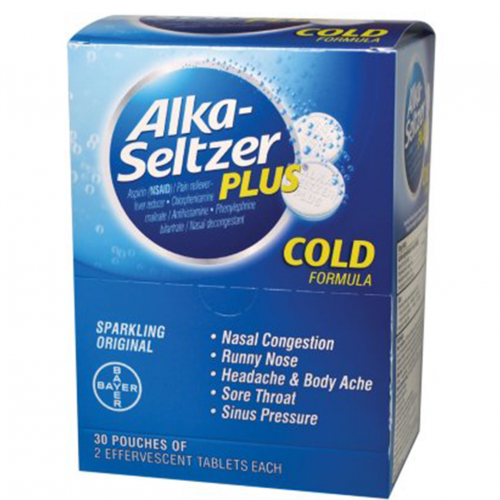 Alka-Seltzer Plus Cold Formula Pouch 30 X 2'S